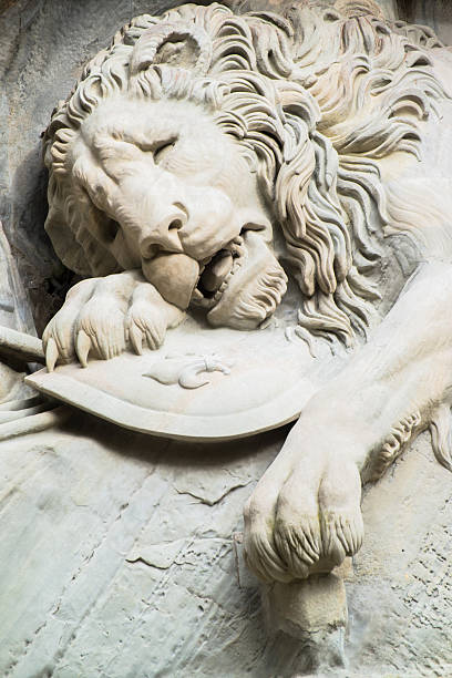 istock Dying lion monument in Lucerne, Switzerland 465906789