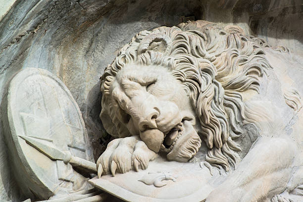 istock Dying lion monument in Lucerne, Switzerland 465906811