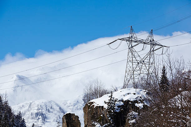 massiccio del gottardo potenza poli - ticino canton immagine foto e immagini stock