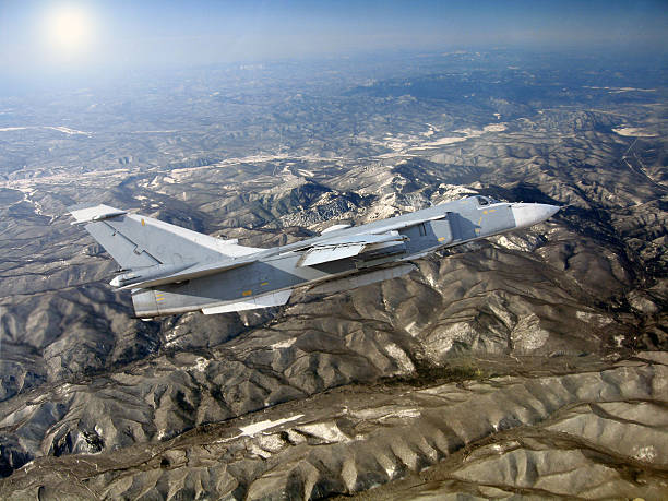 istock Military jet bomber Su-24 465911987