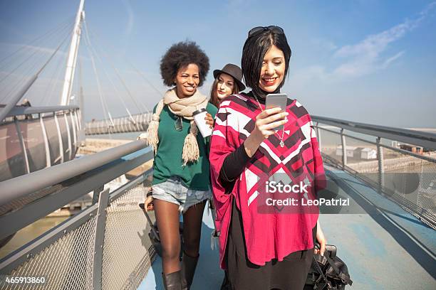 Women Friends Right Outside The Airport Walking To The Exit Stock Photo - Download Image Now