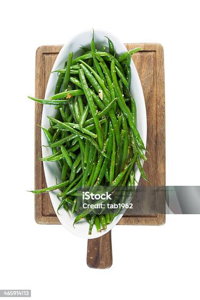 Freshly Cooked Green Beans Isolated On White Stock Photo - Download Image Now - Agriculture, Bean, Black Walnut Tree