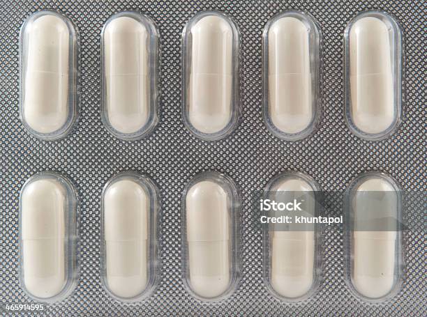 Medicine Aluminum Blister Pack Stock Photo - Download Image Now - Backgrounds, Blister, Capsule - Medicine