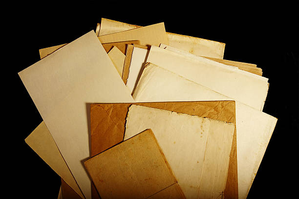 istock texture old vintage yellowed paper, writing papers 465918364