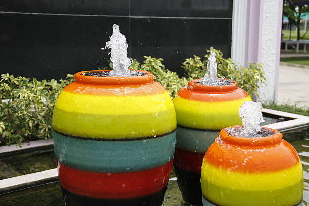 Water fountain of stone design is widely produced and can be purchased everywhere, and it is not a work of art.