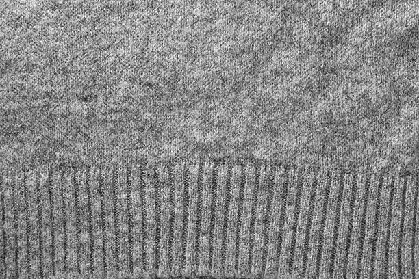 istock Texture of gray knitted wool fabric 465919674