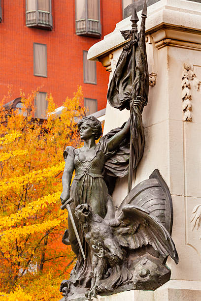 istock Lady Liberty General Rochambeau Statue Lafayette Park Washington Dc 465922506