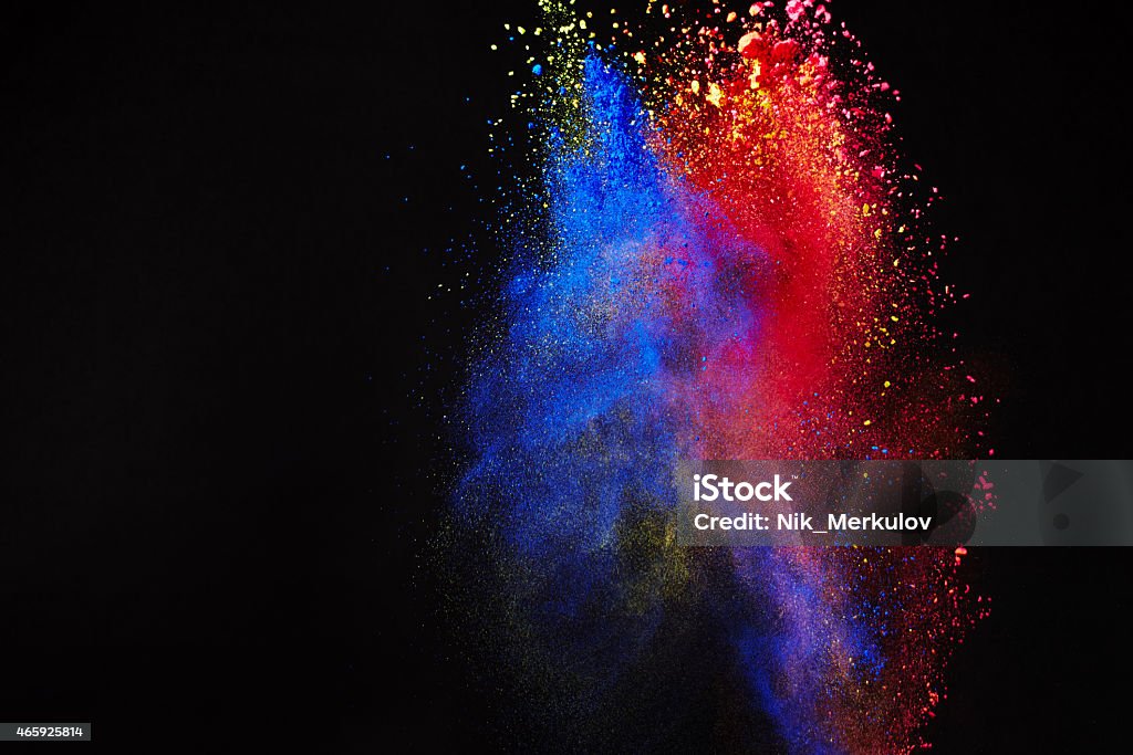 Splash of paint Splash of paint on black background 2015 Stock Photo