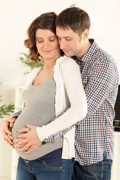 istock Happy Couple Expecting A New Baby 465926552
