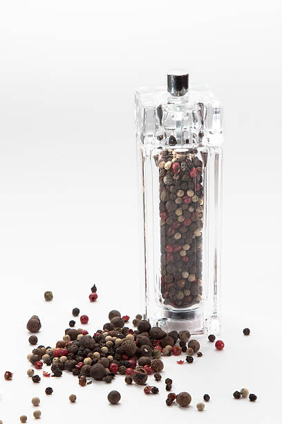 istock glass mill with color pepper peas isolated 465927072