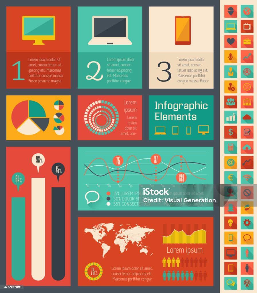 Infographicit It Industry Infographic Elements Stock Illustration - Download Image ...