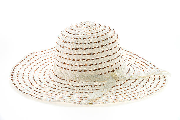istock White woman beach hat isolated on white background 465927318