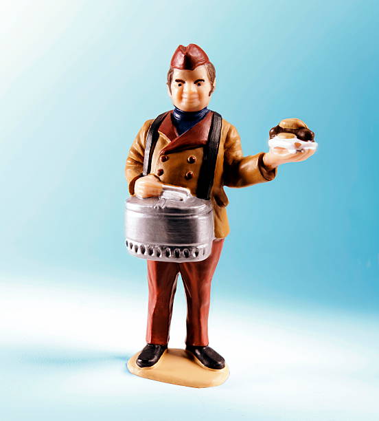 istock Hot Dog Vendor in Brown Suit 465930344