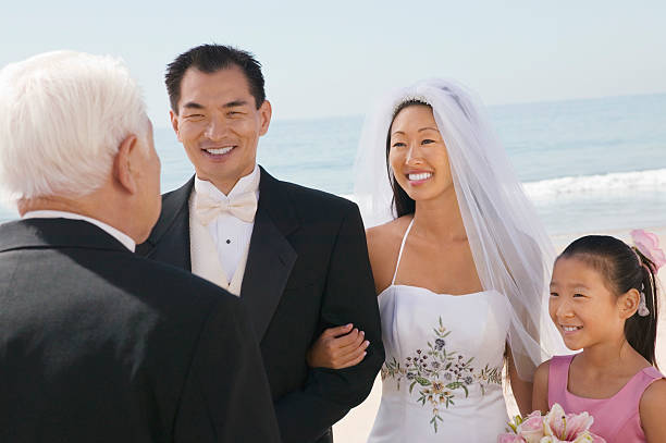 istock Bride and Groom With Family 465930681