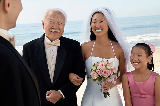 istock Bride and Groom With Family 465930685