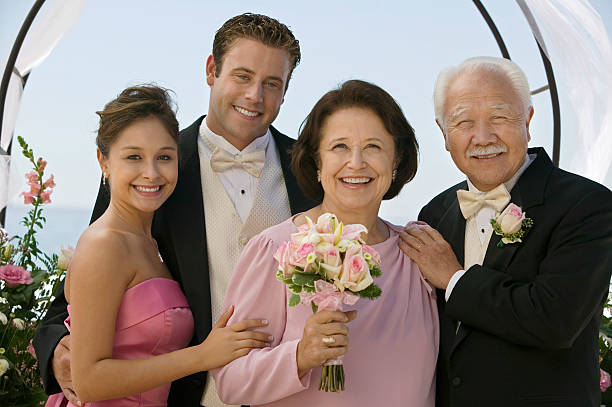 istock Wedding Guests With Flower Bouquet 465933603