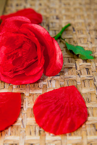istock fake rose real stalk 465934097
