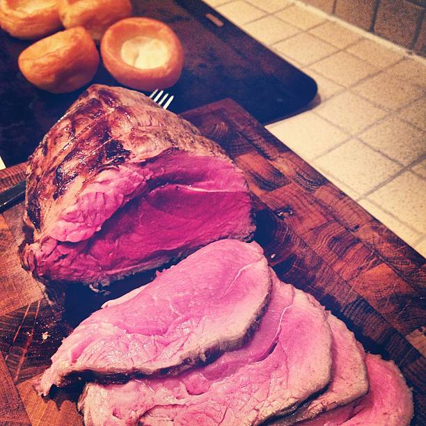 Sliced Roast Beef For Sunday Lunch