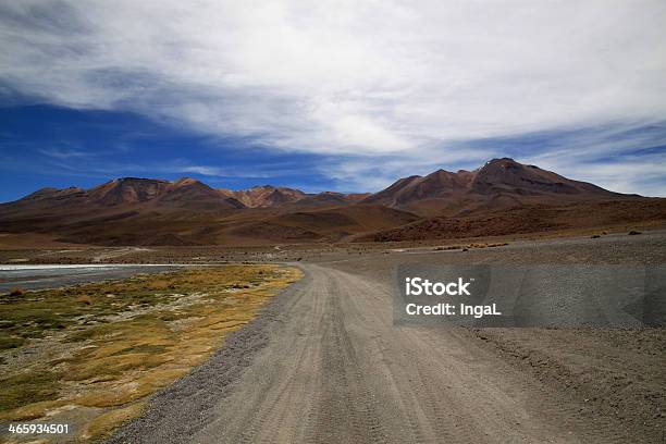 Dirt Road To Lagoon Canapa In Bolivia South America Stock Photo - Download Image Now