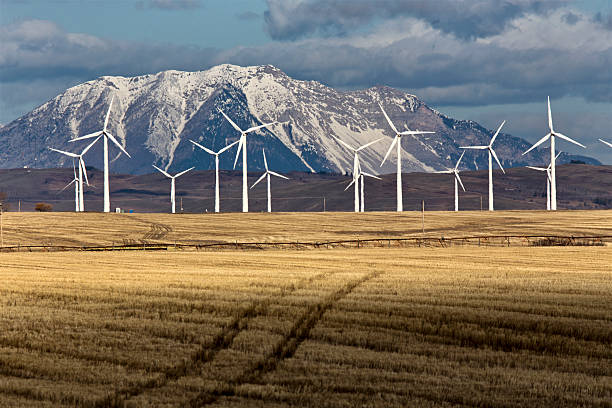 Wind Farm Canada stock photo