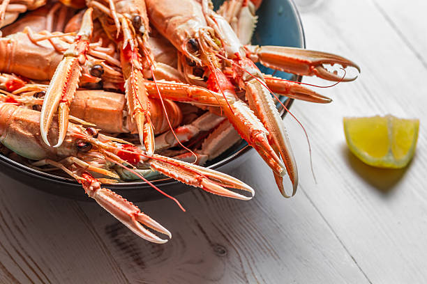 istock Lobster with lemon as a seafood dish 465940189