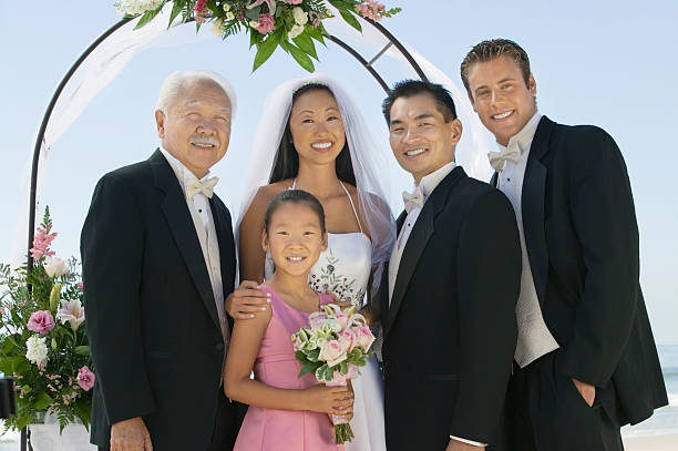 istock Bride, Groom With Father and Best Man 465940781