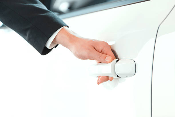 istock Handsome young man in dealership 465940868