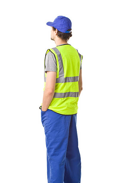 istock Repairman Back Portrait With Uniform. 465941052