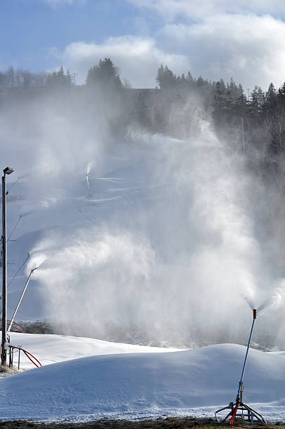 istock Making snow at a ski hill in Wentworth, Nova Scotia 465943363