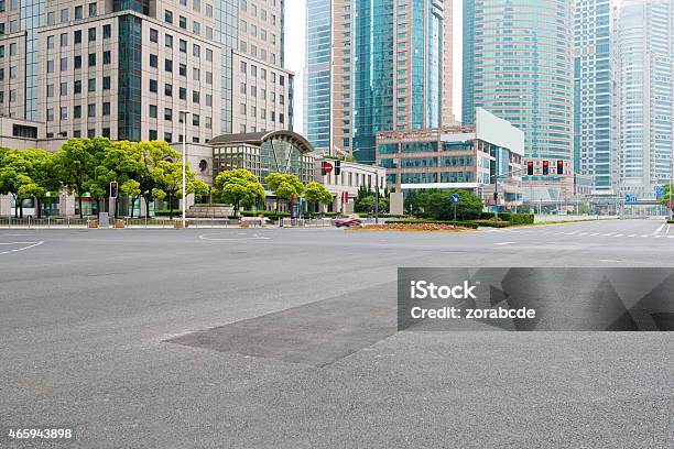 The Scene Of The Century Avenue In Shanghai China Stock Photo - Download Image Now - Backgrounds, Car, Sidewalk