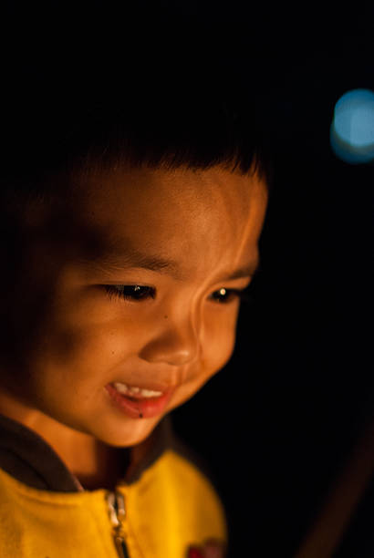 istock smiling child and look to the yellow light. 465944071