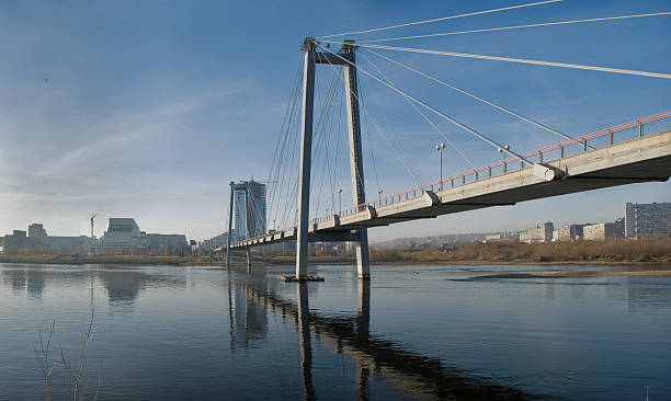 istock The bridge through Yenisei 465944589