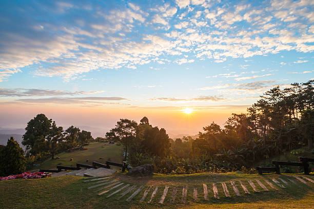 Huai Nam Dang Viewpoint stock photo