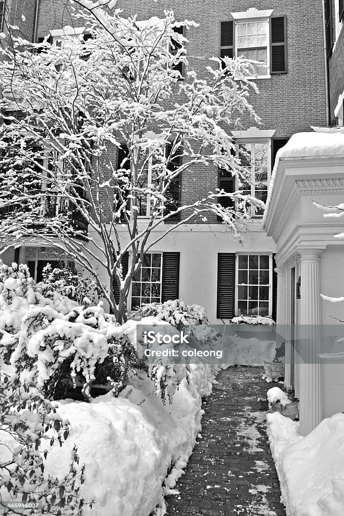 ボストンの冬 - アスファルトのロイヤリティフリーストックフォト