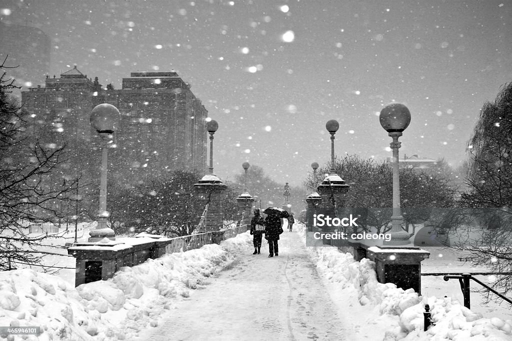 Boston en hiver - Photo de Architecture libre de droits