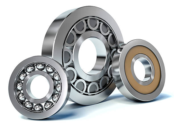 istock Group of bearings isolated on white background 3D 465951196
