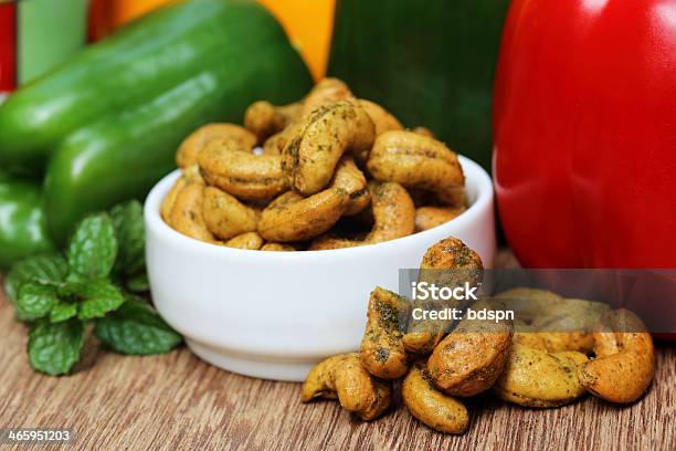 Cashew Nuts With Vegetables Stock Photo - Download Image Now - Appetizer, Beige, Brown