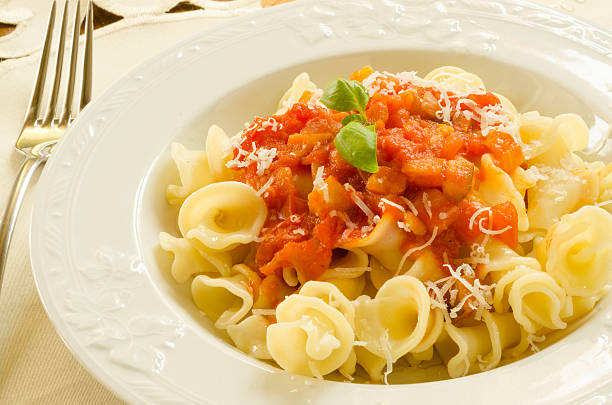 istock Gigli with tomato sauce and parmigiano 465951329