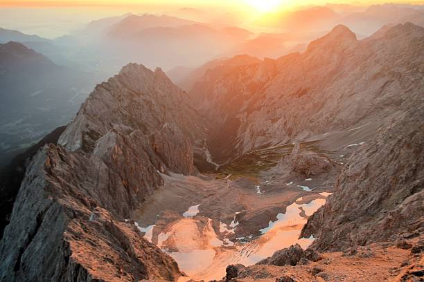 istock Zugspitze, Highest mountain peak in German alps 465951576