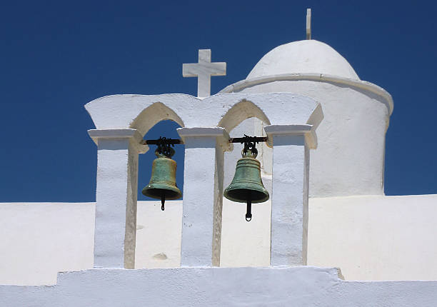 istock Church and bells on Milos, Greece 465952482