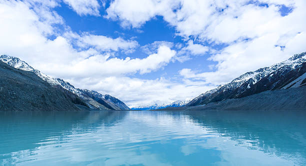 istock Bright lake and mountainous landscape from Tasman Glacier 465953030