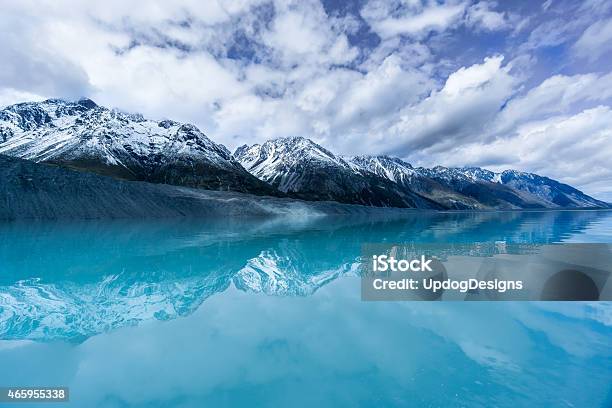 Tasman Glacier Aoraki Mount Cook National Park Stock Photo - Download Image Now - Mt Cook, New Zealand, Lake Pukaki