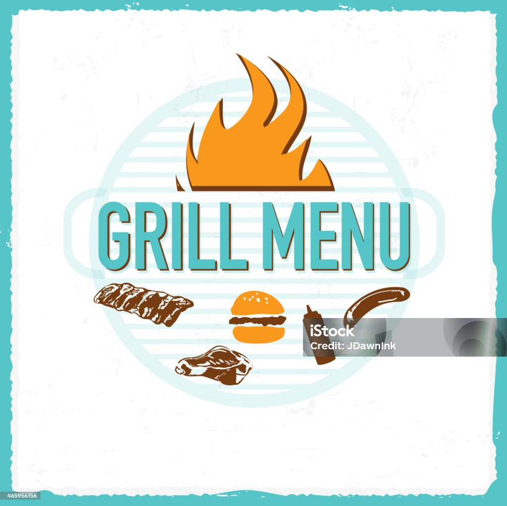 Barbecue Menu Design Graphics Grill Menu Design Template Assorted Bbq Meats Stock Illustration ...