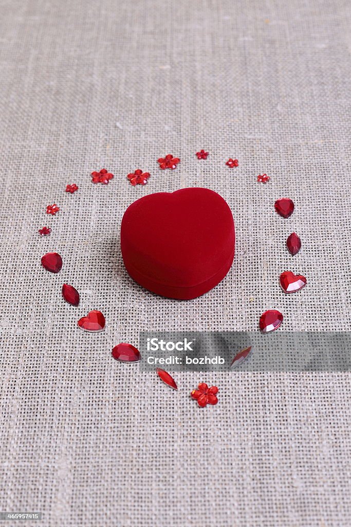 Valentine's day card Valentine's day card with heart symbol and decorations Abstract Stock Photo