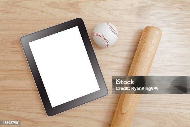 Béisbol Y Tablet Pc Foto de stock y más banco de imágenes de Béisbol - Béisbol, Tecnología, Comunicación