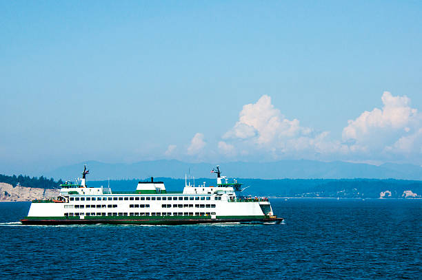 traghetto - seattle ferry whidbey island puget sound foto e immagini stock