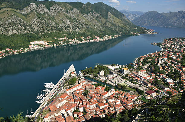 Bay of Kotor, Montenegro stock photo