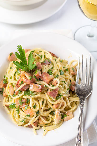 istock Classic Italian Dish Spaghetti Carbonara 465960577
