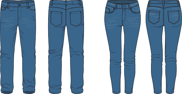 Jeans Stock Illustration - Download Image Now - Jeans, Pants, Pocket -  iStock
