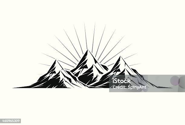 Three Peaks Stock Illustration - Download Image Now - Climbing, Mt. Everest, Asia